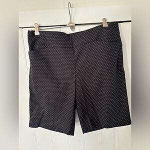 Hilary Radley Black and White Patterned Women's Shorts